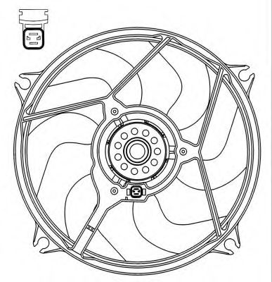 Imagine Ventilator, radiator NRF 47069