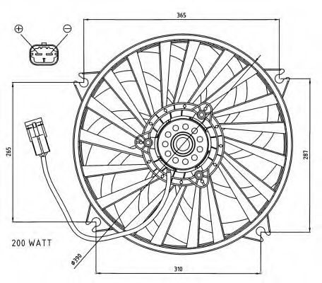 Imagine Ventilator, radiator NRF 47073