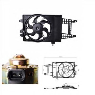 Imagine Ventilator, radiator NRF 47243