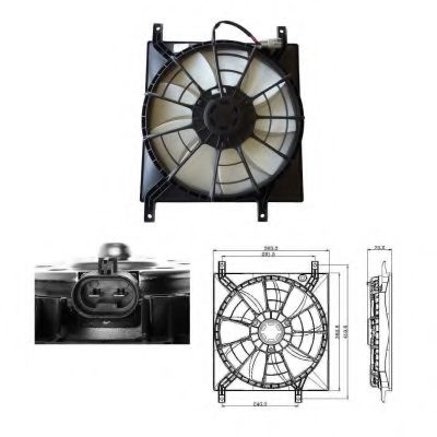 Imagine Ventilator, radiator NRF 47257