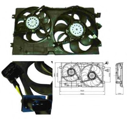 Imagine Ventilator, radiator NRF 47403