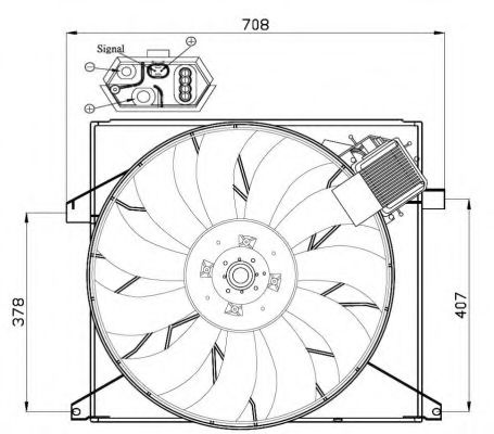 Imagine Ventilator, radiator NRF 47446