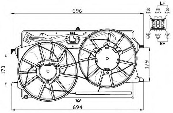 Imagine Ventilator, radiator NRF 47453