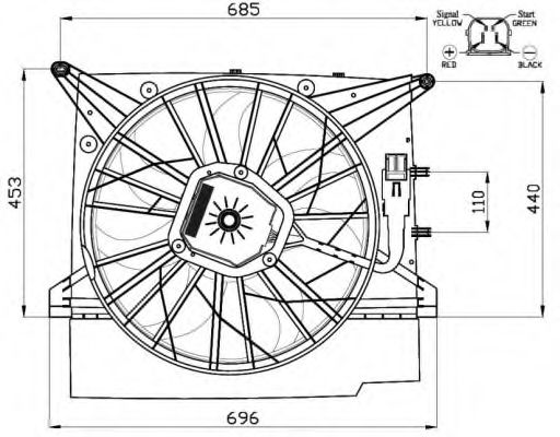 Imagine Ventilator, radiator NRF 47461