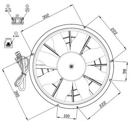 Imagine Ventilator, radiator NRF 47470