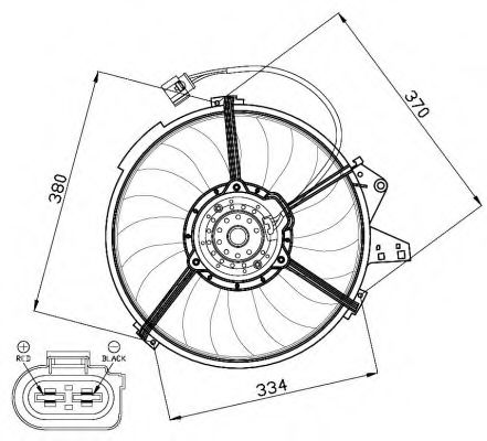 Imagine Ventilator, radiator NRF 47474