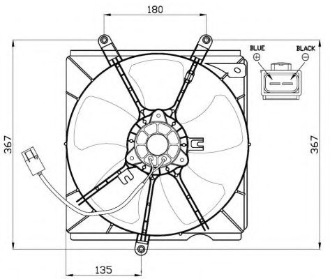 Imagine Ventilator, radiator NRF 47479