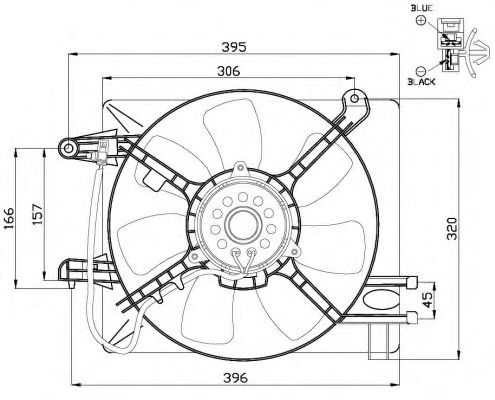 Imagine Ventilator, radiator NRF 47486