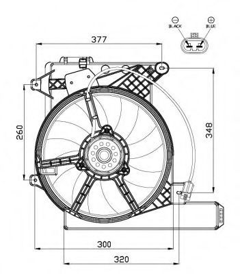 Imagine Ventilator, radiator NRF 47488