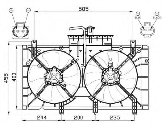 Imagine Ventilator, radiator NRF 47493