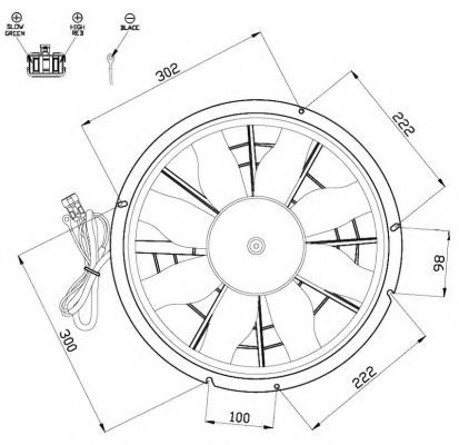 Imagine Ventilator, radiator NRF 47494