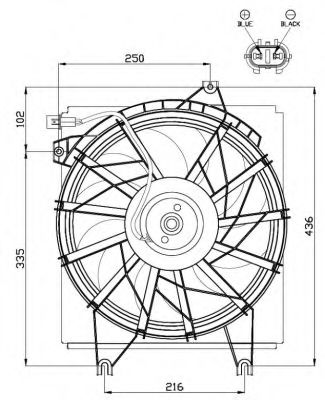 Imagine Ventilator, radiator NRF 47499