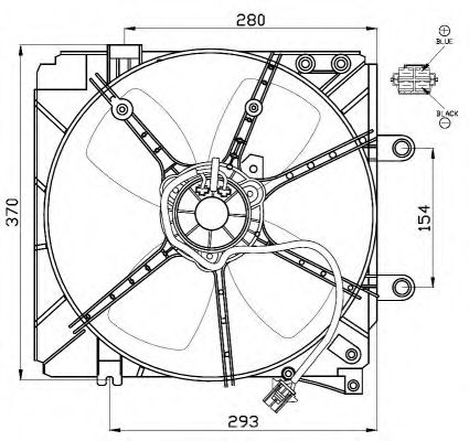 Imagine Ventilator, radiator NRF 47501