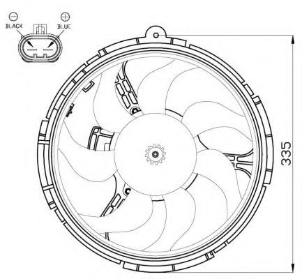 Imagine Ventilator, radiator NRF 47505