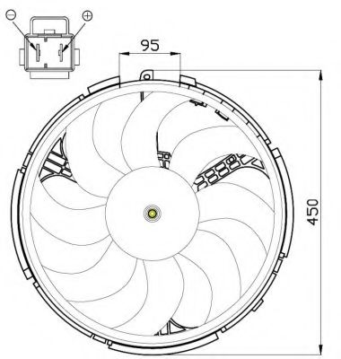 Imagine Ventilator, radiator NRF 47507