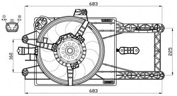 Imagine Ventilator, radiator NRF 47521