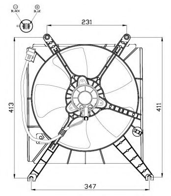 Imagine Ventilator, radiator NRF 47523