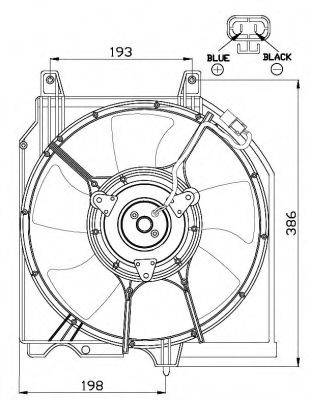 Imagine Ventilator, radiator NRF 47528