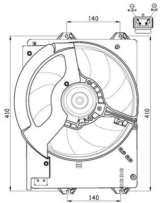 Imagine Ventilator, radiator NRF 47531