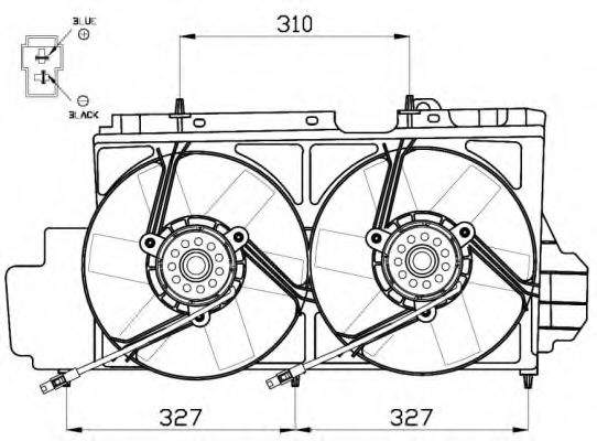 Imagine Ventilator, radiator NRF 47538