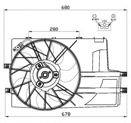 Imagine Ventilator, radiator NRF 47552