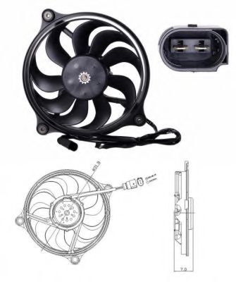 Ventilator, radiator NRF 47699