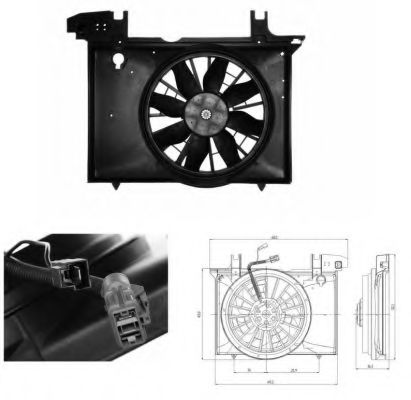 Imagine Ventilator, radiator NRF 47703