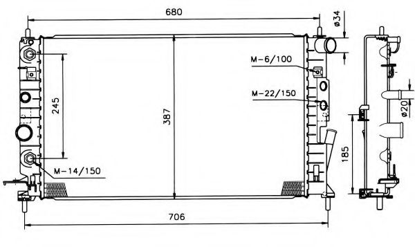 Imagine Radiator, racire motor NRF 50218