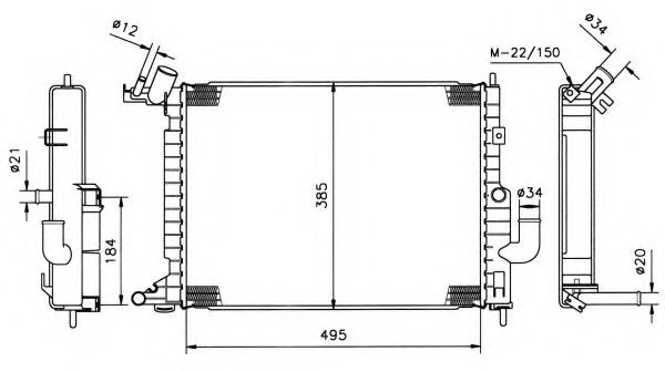 Imagine Radiator, racire motor NRF 50220