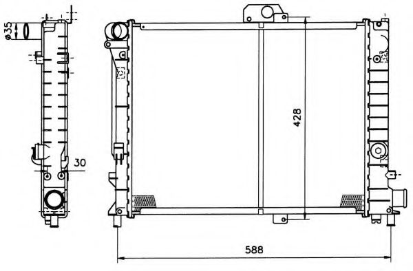 Imagine Radiator, racire motor NRF 504140