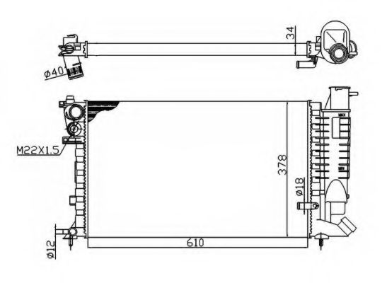 Imagine Radiator, racire motor NRF 50475