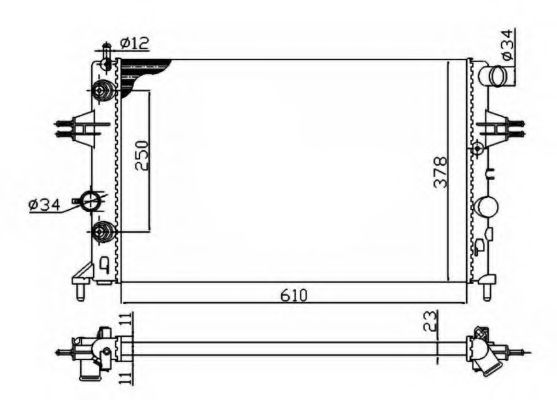 Imagine Radiator, racire motor NRF 50562A