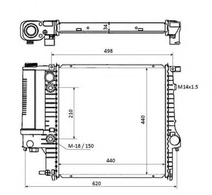 Imagine Radiator, racire motor NRF 50565