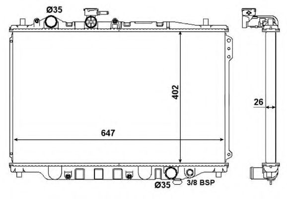 Imagine Radiator, racire motor NRF 506518