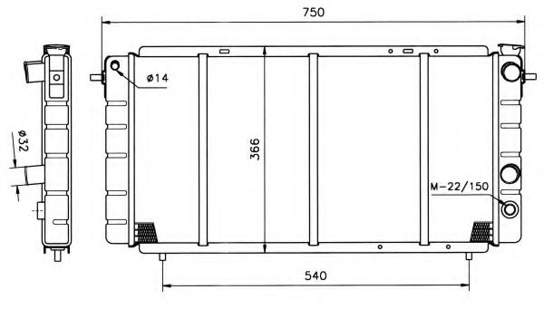 Imagine Radiator, racire motor NRF 507333