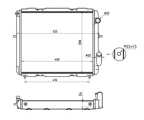 Imagine Radiator, racire motor NRF 507345A