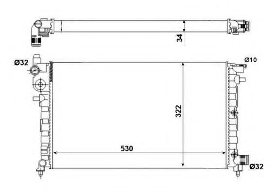 Imagine Radiator, racire motor NRF 509502A