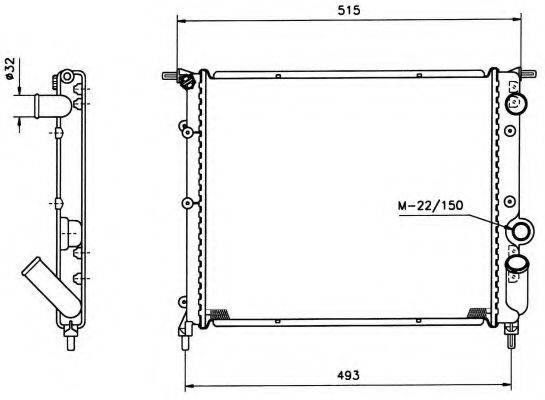 Imagine Radiator, racire motor NRF 516259