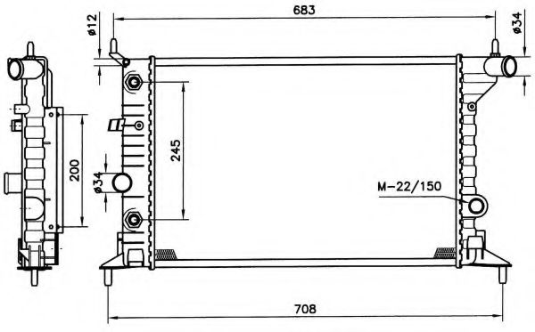 Imagine Radiator, racire motor NRF 519516