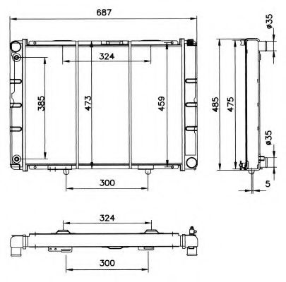 Imagine Radiator, racire motor NRF 52028