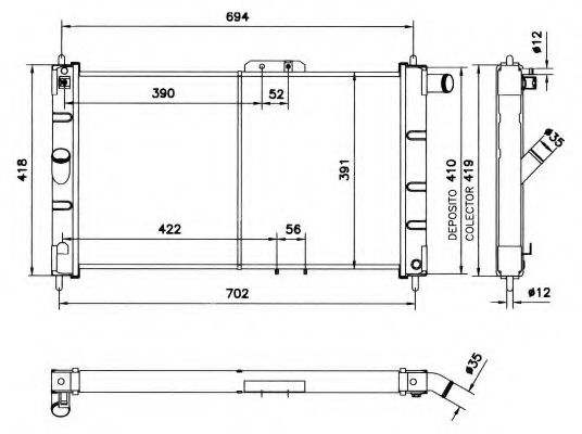 Imagine Radiator, racire motor NRF 52055