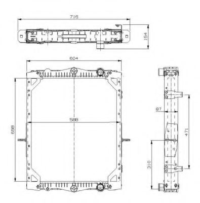 Radiator, racire motor NRF 529744