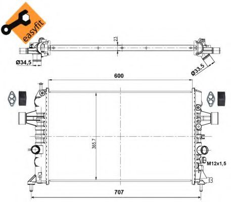 Imagine Radiator, racire motor NRF 53000