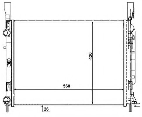 Imagine Radiator, racire motor NRF 53003