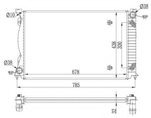 Imagine Radiator, racire motor NRF 53023