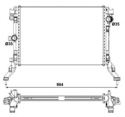 Imagine Radiator, racire motor NRF 53026