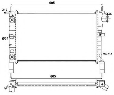 Imagine Radiator, racire motor NRF 53036