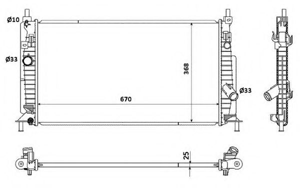 Imagine Radiator, racire motor NRF 53060