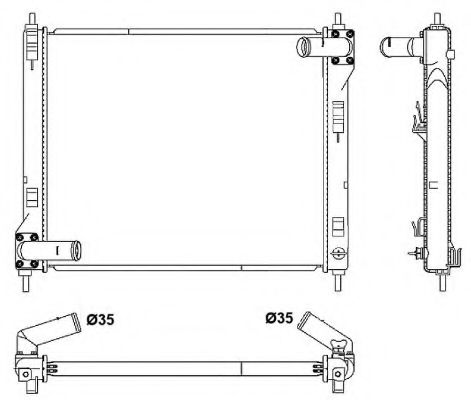 Imagine Radiator, racire motor NRF 53061