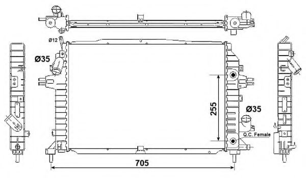 Imagine Radiator, racire motor NRF 53082